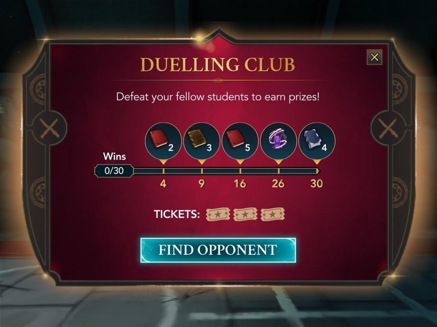 asynkroninen PvP-tila nimeltään "Kaksintaistelukerho" Harry Potter: Tylypahkan mysteeri"Duelling Club" in Harry Potter: Hogwarts Mystery