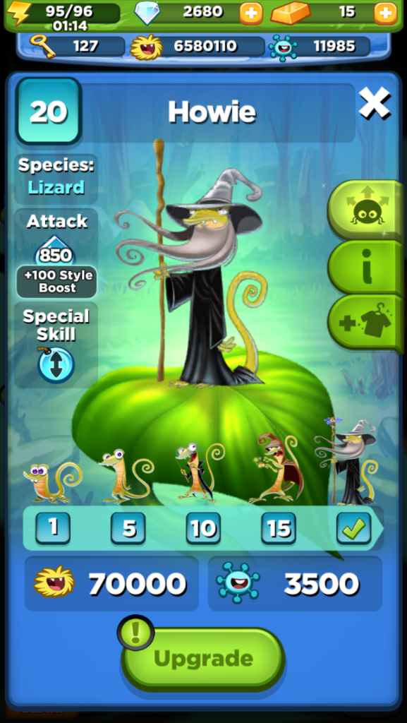 Best Fiends' cartoon art style