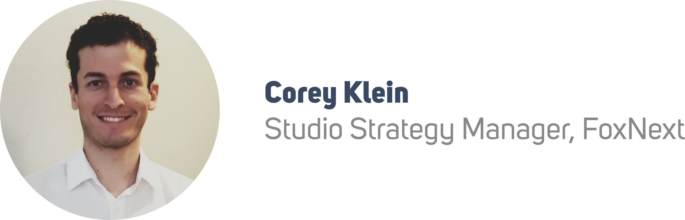 Corey Klein, Studio Strategy Manager at FoxNext
