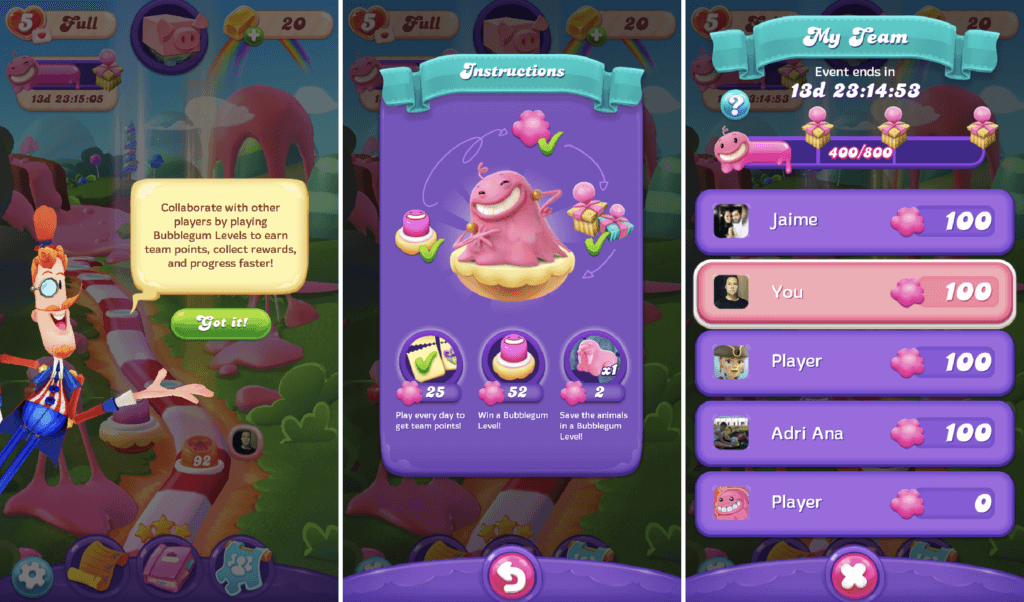 Candy Crush Friends Saga's Big Bubblegum Debacle event