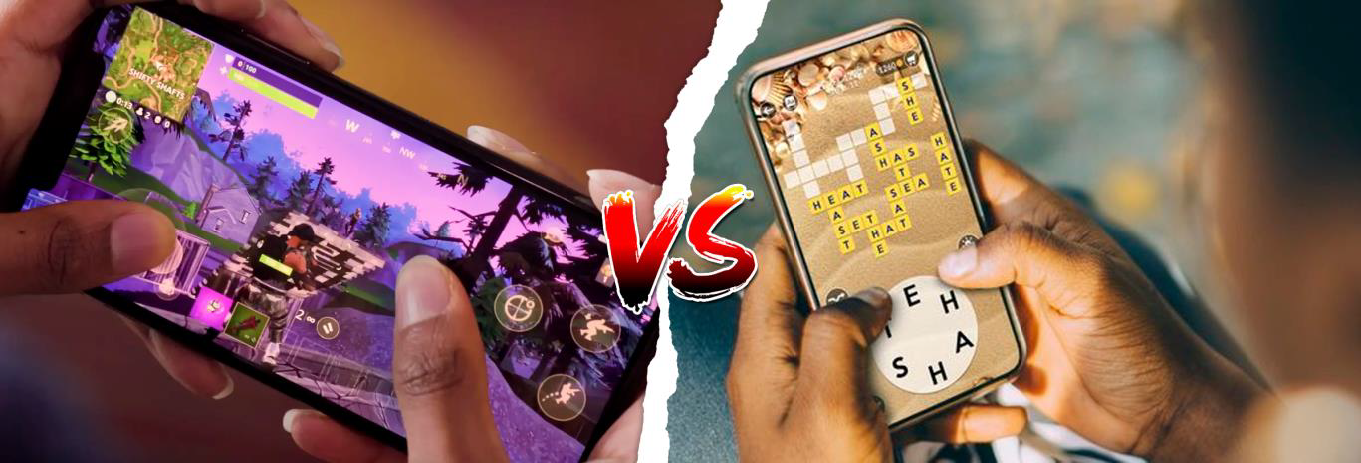 battle shooter vs single-player puzzle mobile game