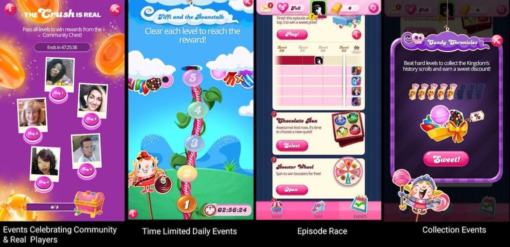 Events and meta goals in Candy Crush