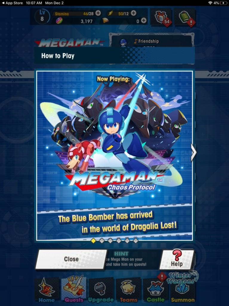 Dragalia Lost and Megaman mobile game collaboration event
