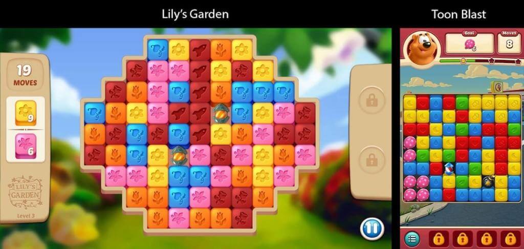 Lily´s Garden collapse game example