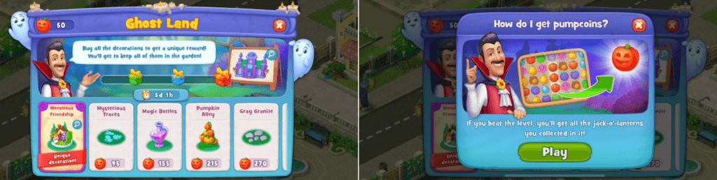 Gardenscapes Halloween event 2020