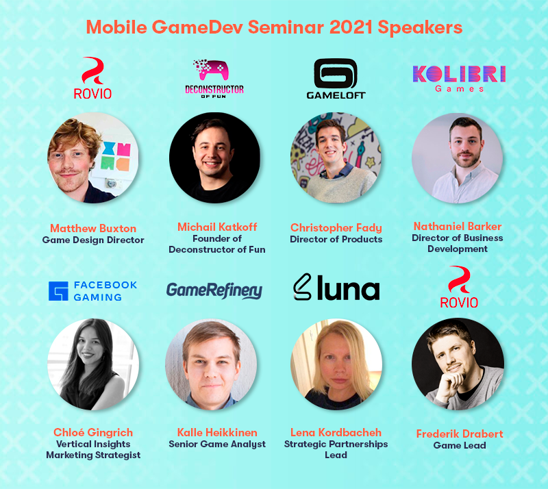 Mobile GameDev Seminar speakers