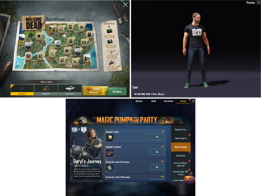 PUBG Mobile's seasonal event content