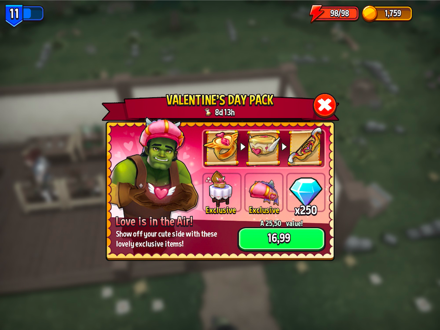 Shop Titans' seasonal event content
