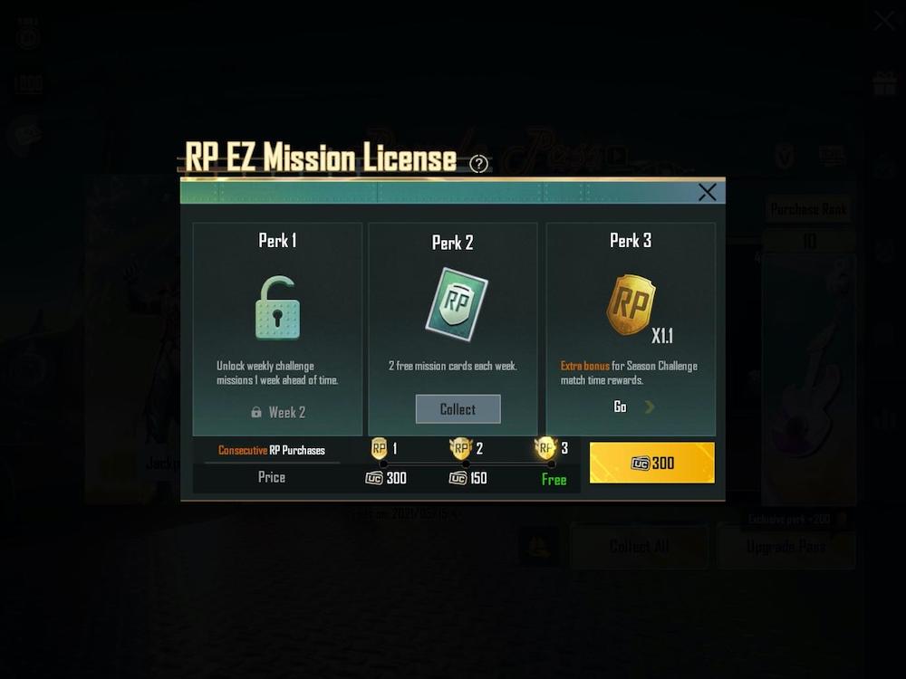 PUBG Mobile RP EZ Mission License