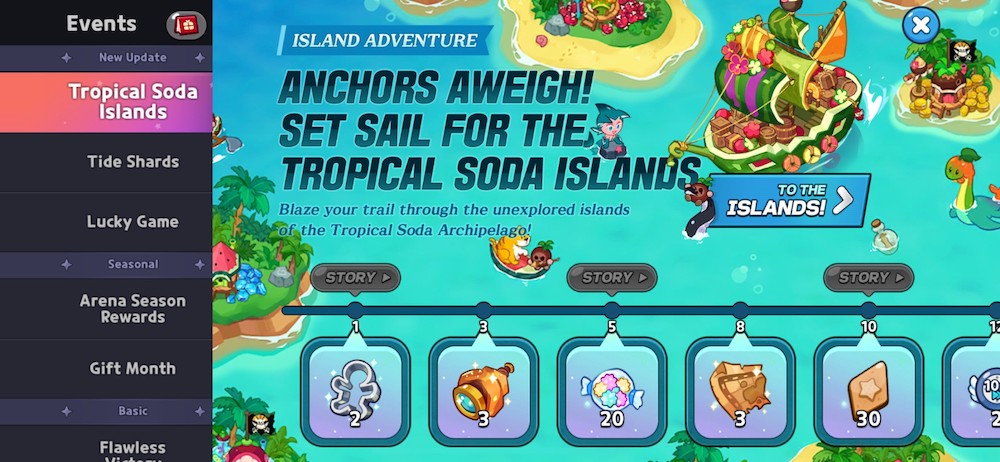 Cookie Run: Kingdom’s new Tropical Soda Islands game mode