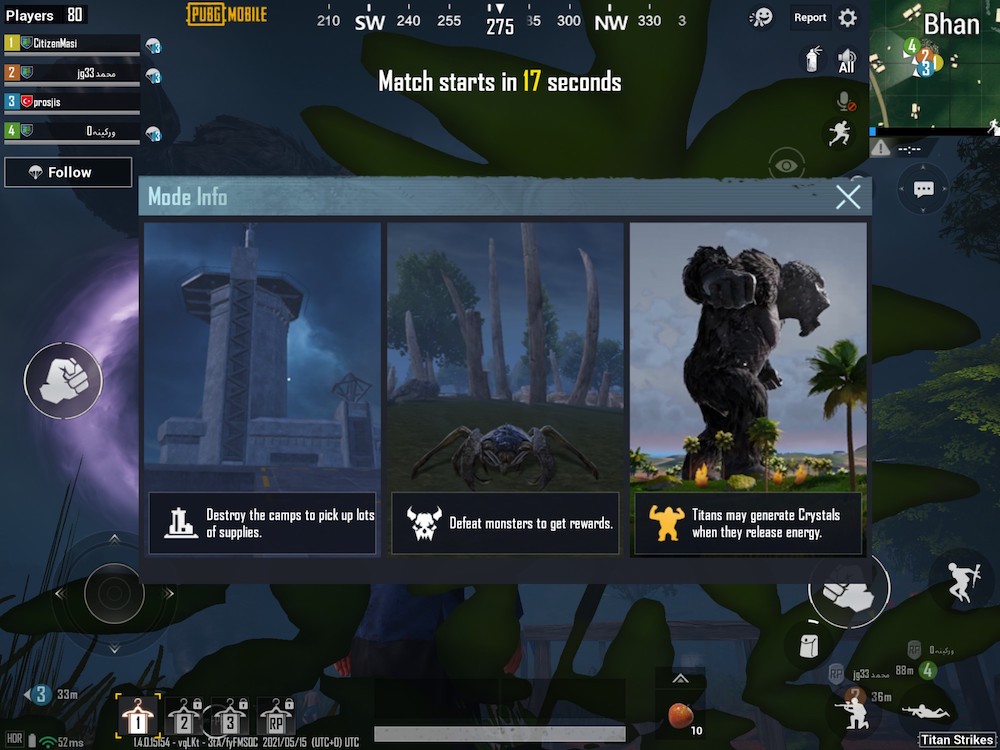 PUBG Mobile x Godzilla vs. Kong collaboration