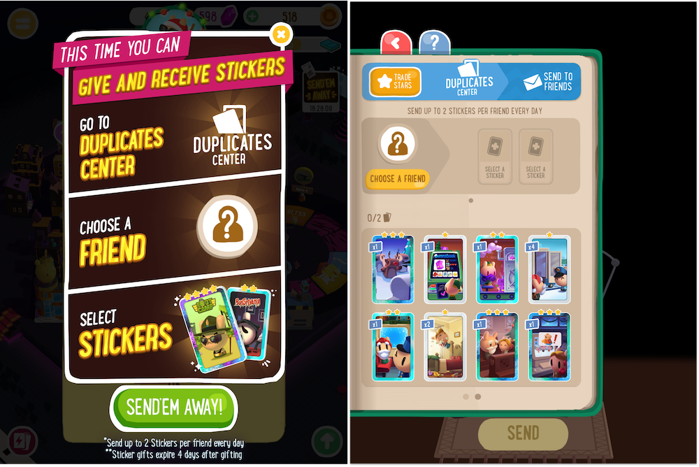 collectible albums in Board Kings mobile game