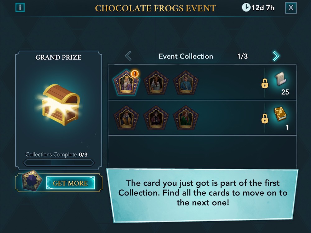 Harry Potter: Hogwarts Mystery's collection system
