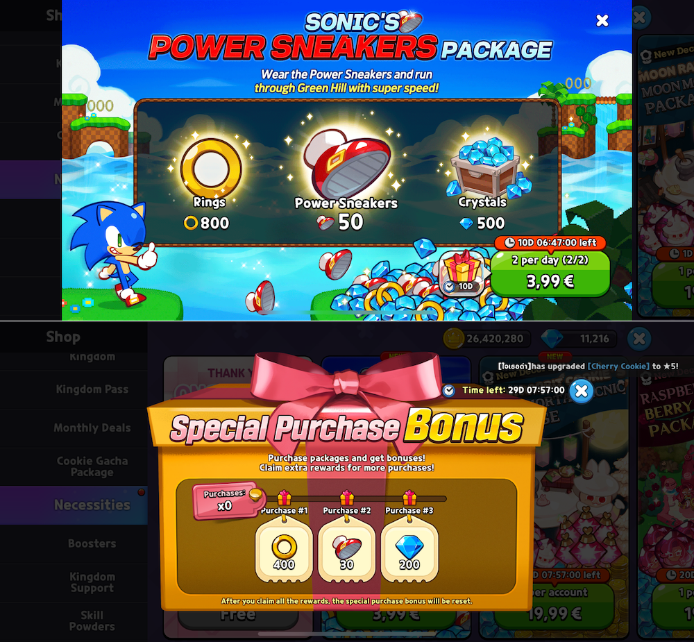 Progressive event offer in Sonic collaboration event