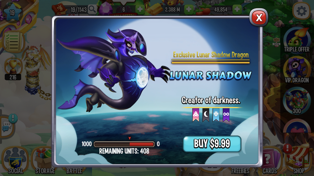 Dragon City Mobile - Limited quantity offer