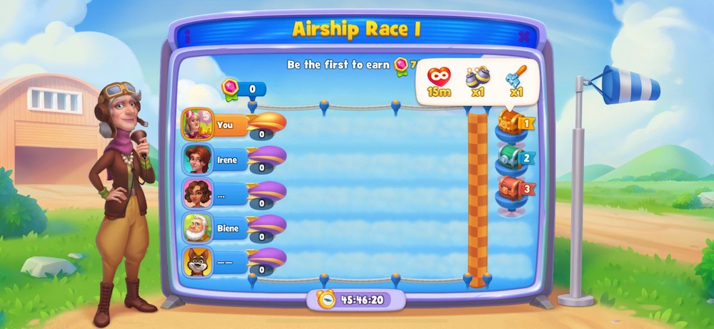 Gardenscapes introduced a new version of the “race event” archetype