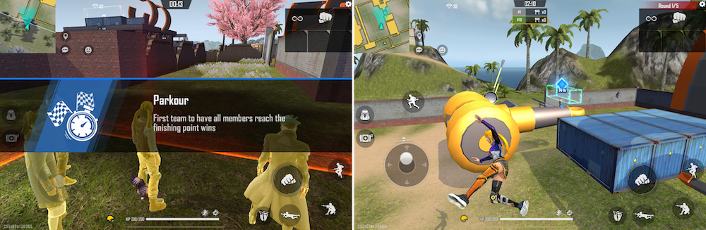 Garena Free Fire's ​Creative Mode's own game mode pits the player against others in a randomly selected user-created map from the most popular maps.