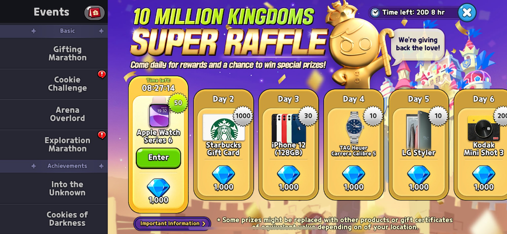 Raffles are a great way to distribute your game’s real-life prizes