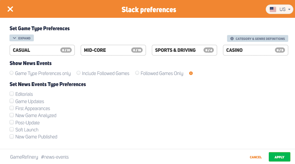 Slack Bot 2.0. upgrade - GameRefinery platform
