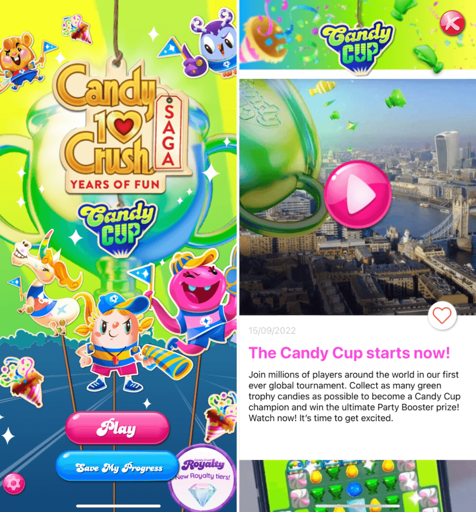 Candy Crush Saga celebrated its 10th anniversary with a huge global tournament called The Candy Cup.
