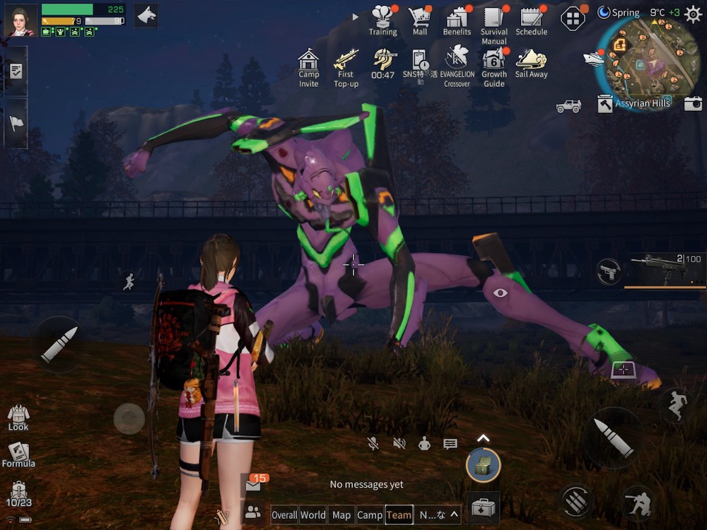 LifeAfter hosted a collaboration event with Neon Genesis Evangelion, where players had to find the Evangelion Test Type-01 character in a daily changing location on the world map to get rewards.
