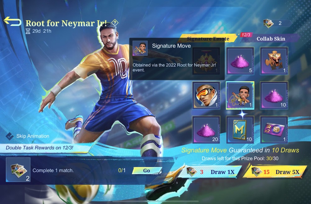 Neymar Jr is sending out gifts - Mobile Legends: Bang Bang