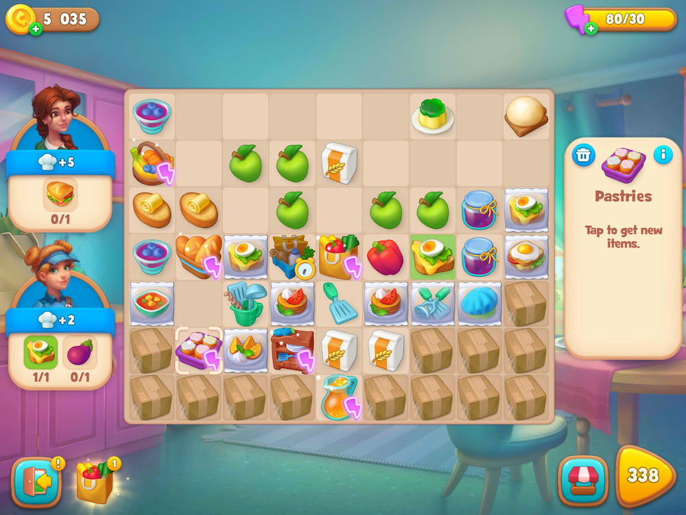 Gardenscapes added a Secret Ingredient event with merge2 mechanics, following in the footsteps of Homescapes, which introduced an almost identical event in November 2022. Playrix seems to now be actively pushing merge events in their games.