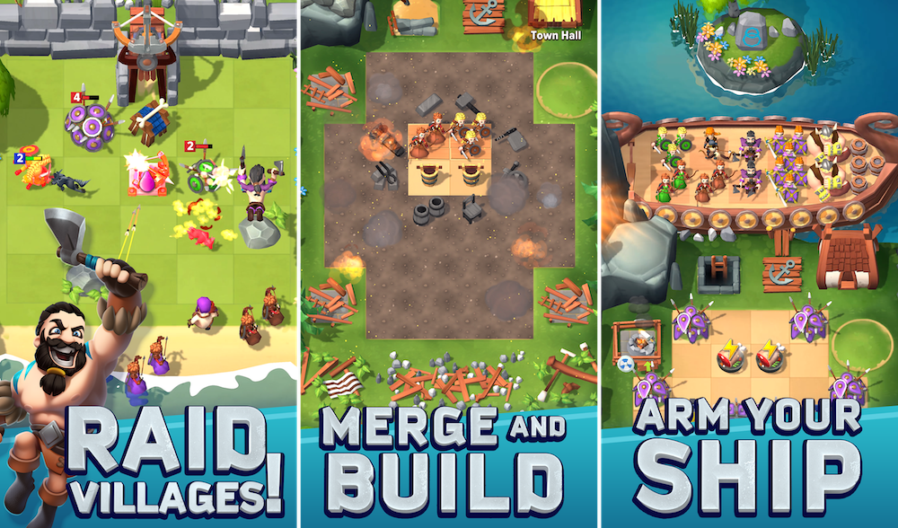 Merge Vikings marriage of merge2 and mid-core build & battle is a unique approach in the merge space.
