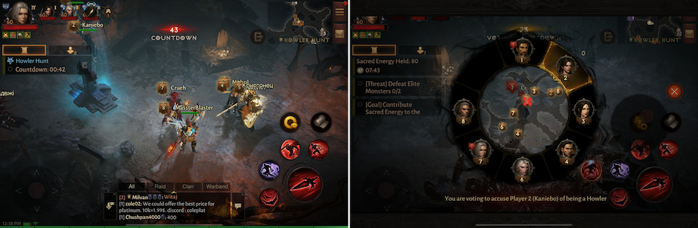 Diablo Immortal’s Howler Hunt limited-time mode
