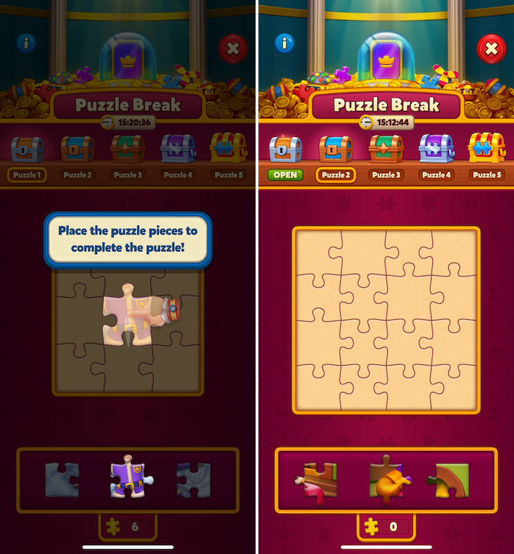 The Puzzle Break event in Royal Match