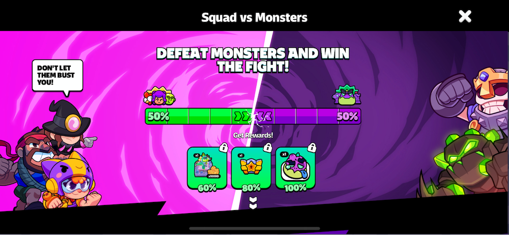 The Squad v Monsters update in Squad Busters (source: GameRefinery platform)