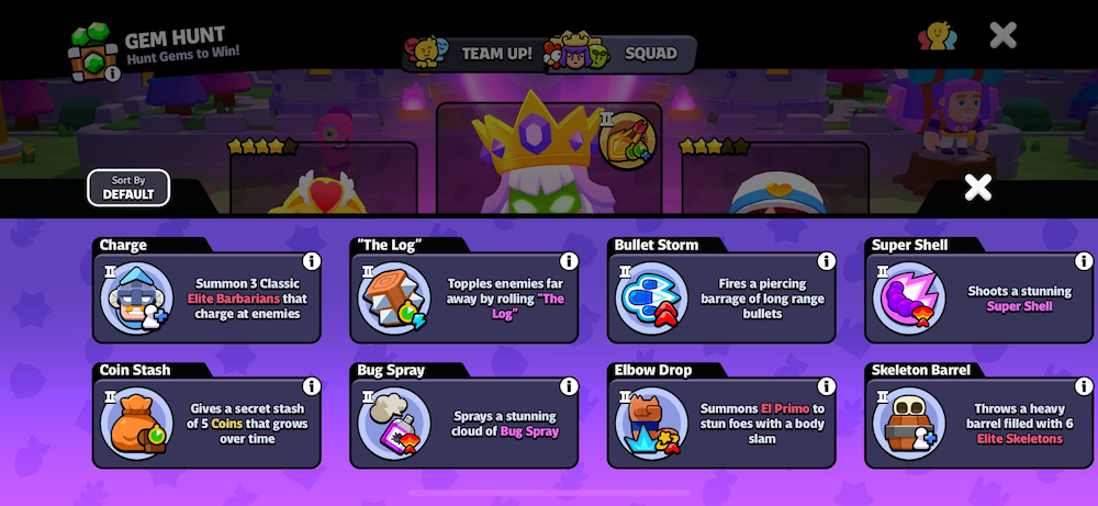 Skill unlocks for upgrading Squaddies