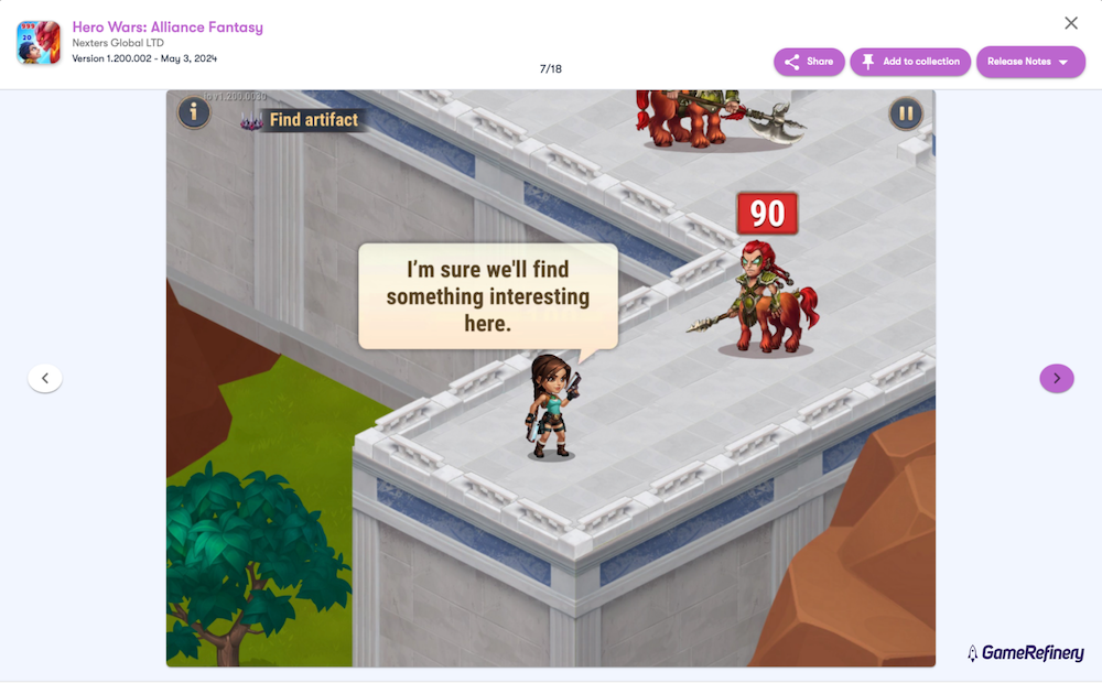 Hero Wars Lara Croft collaboration