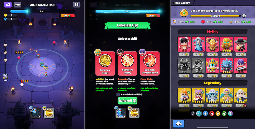 Core gameplay and group character development meta in Wittle Defender
