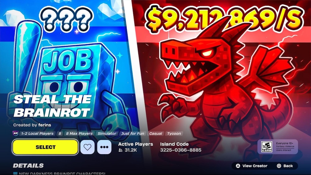 Fortnite’s Steal the Brainrot