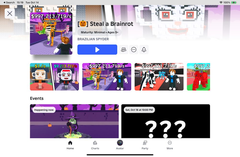 Roblox’s Steal a Brainrot