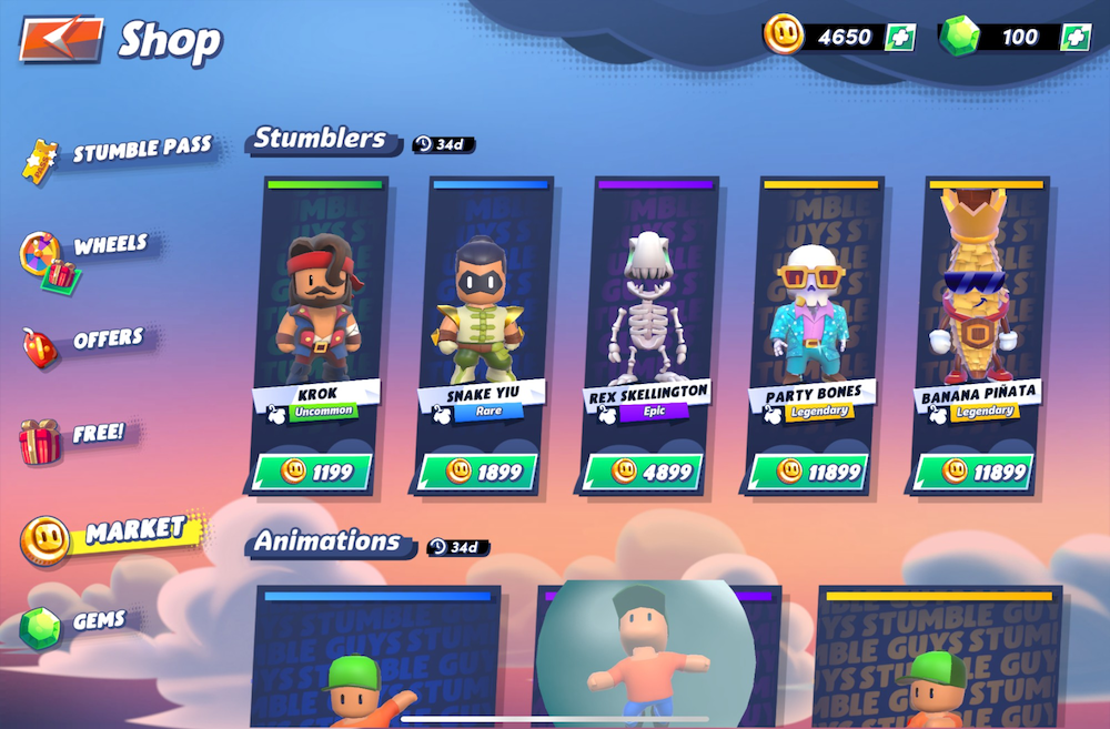 Stumble Coin Market’s view in the shop