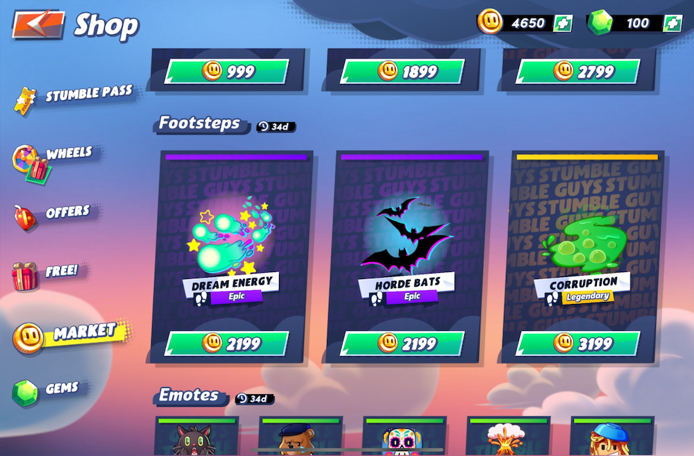 Stumble Coin Market’s view in the shop