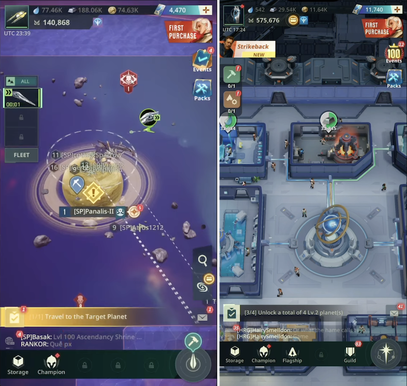 World map and base building meta in Foundation: Galactic Frontier
