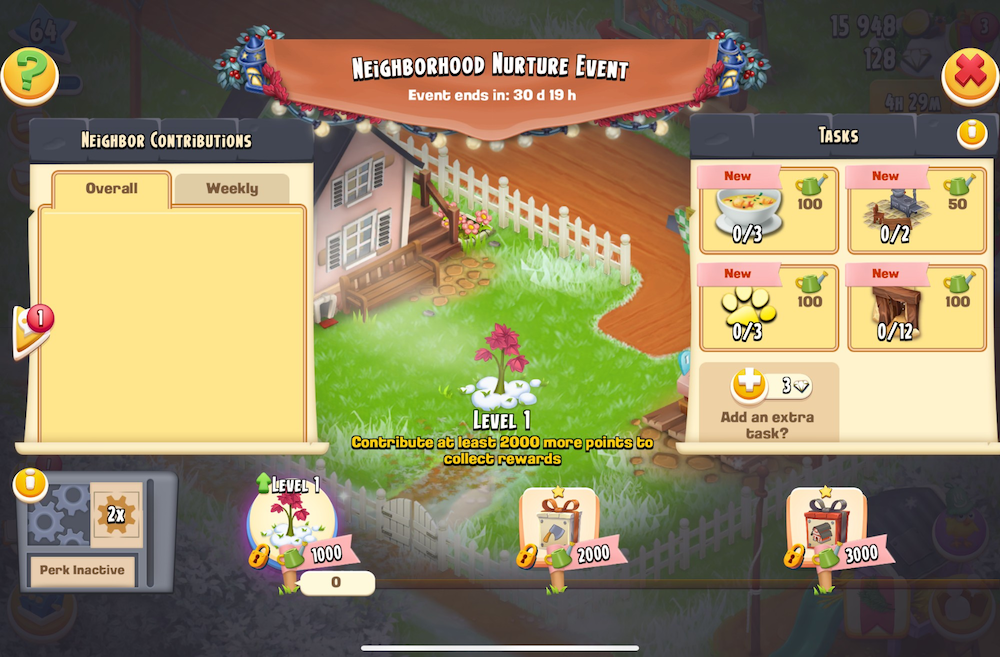 Supercell’s Hey Day added a collaborative event called Neighborhood Nurture