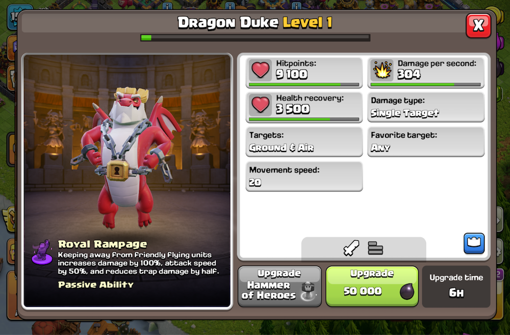 Dragon Duke release with a pre-release community event & hero-related events running through the month