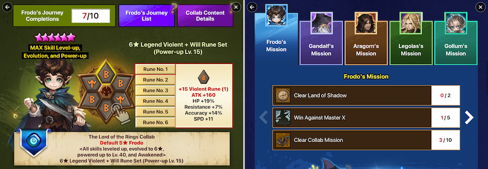 Summoner’s War started its two-month event based on The Lord of the Rings