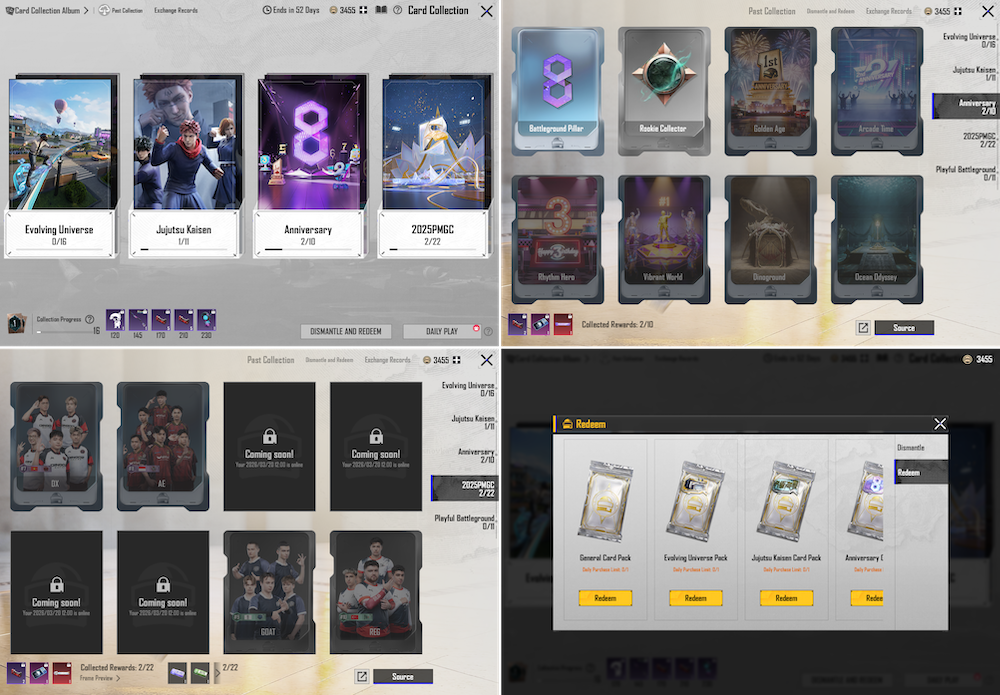 PUBG also added collectables to its game meta