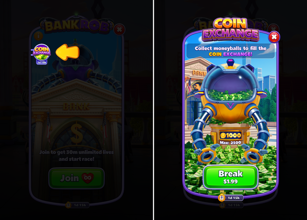 The Coin Bank adds an extra layer of progression and monetization
