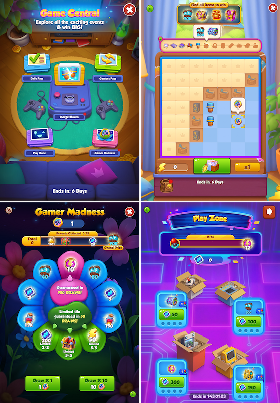 Coin Master’s Game Central and Merge Haven
