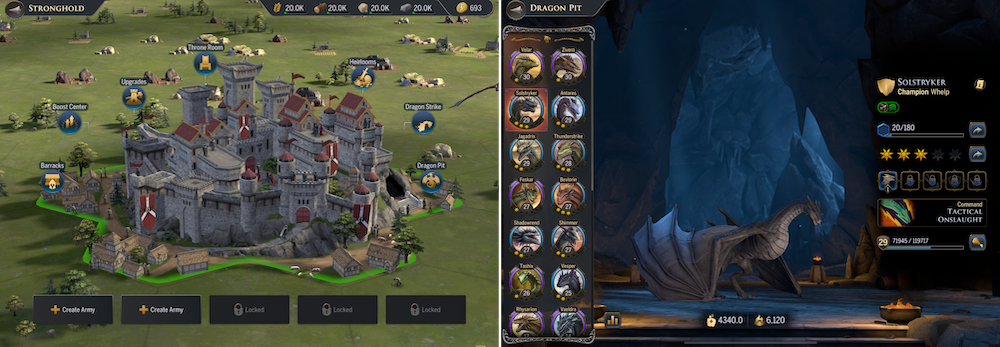 Base-building and dragon-led character development meta