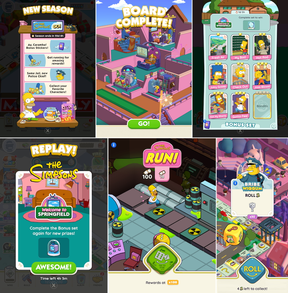 The Simpsons Go! collaboration with Monopoly GO!