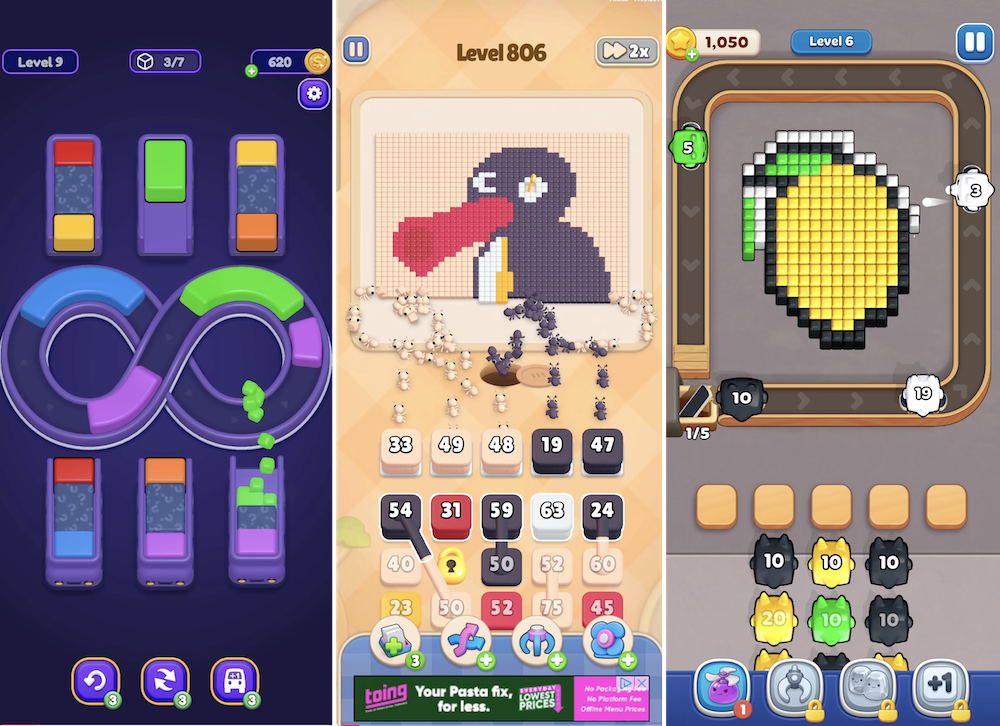 Loop Sor, Colony Flo, and Jelly Busters