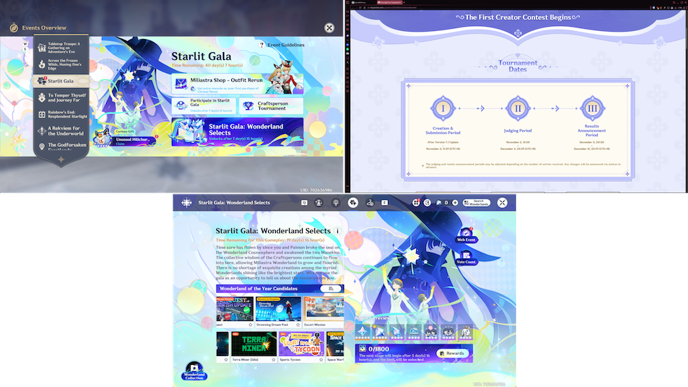 Genshin Impact celebrates its sixth anniversary with Miliastra Wonderland - Starlit Gala: Wonderland Selects