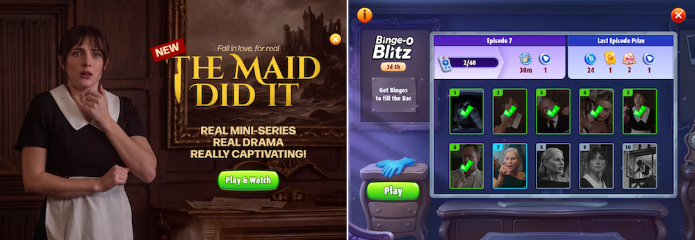 Bingo Blitz’s collab with Shortical, Binge-o-Blitz: The Maid Did It!